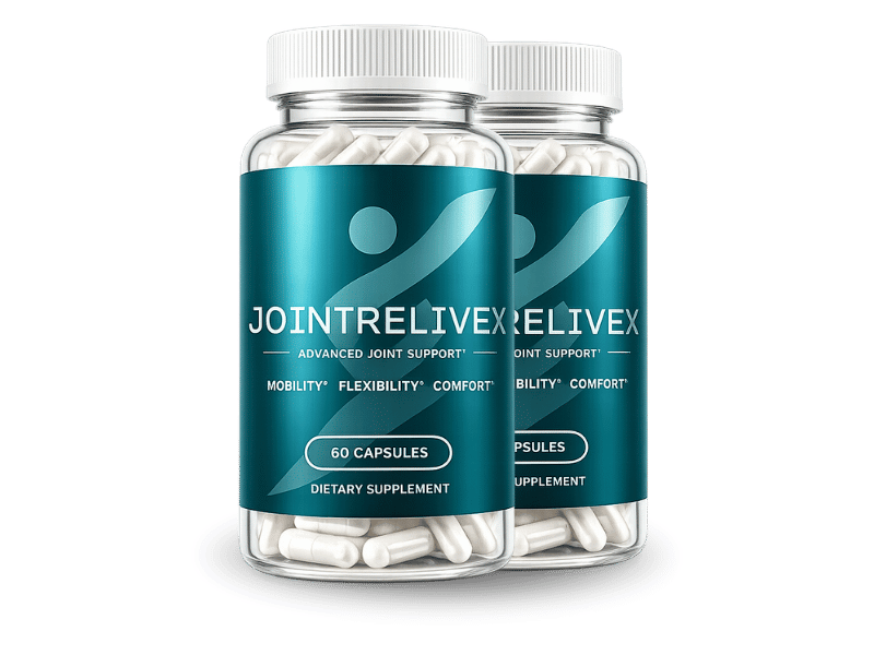 JointReliveX advanced joint support capsule bottles